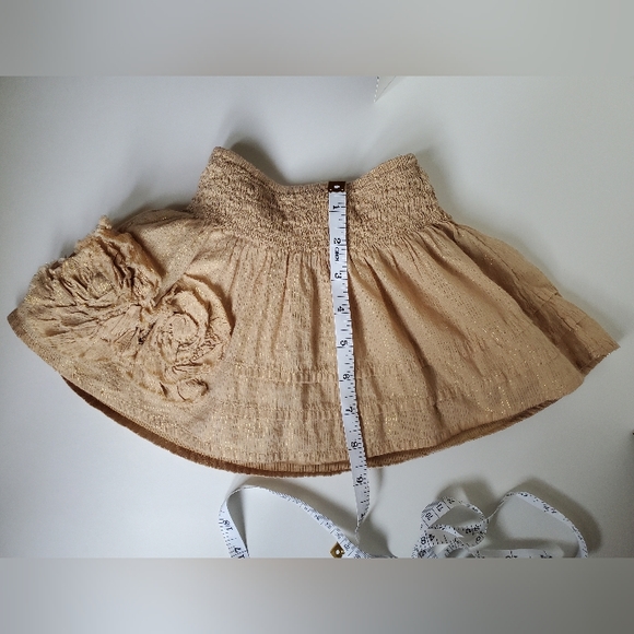 Lined Beige Skirt for Baby Girl - Picture 2 of 9